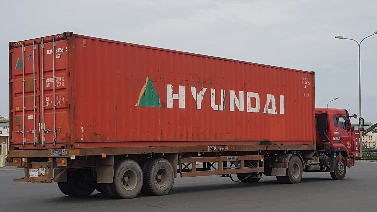 Kích thước thùng xe container 10, 20, 40, 45 feet theo